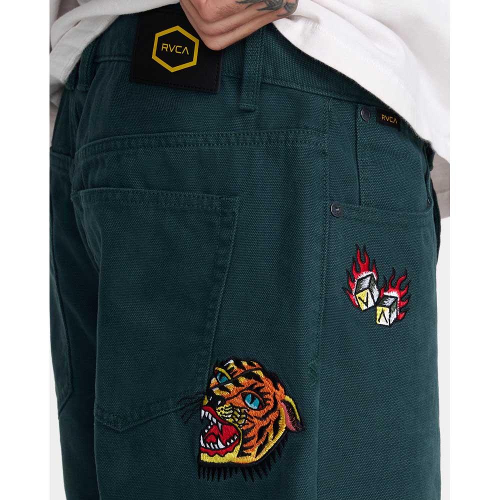 RVCA Kaleb 5 Pocket Shorts Hunter Green