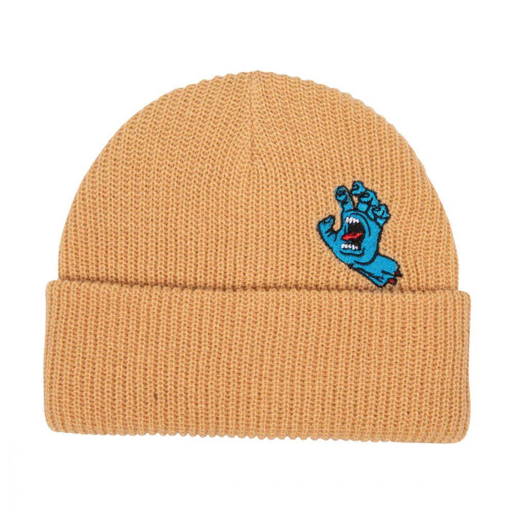 Santa Cruz Beanie Screaming Mini Hand Wheat One Size