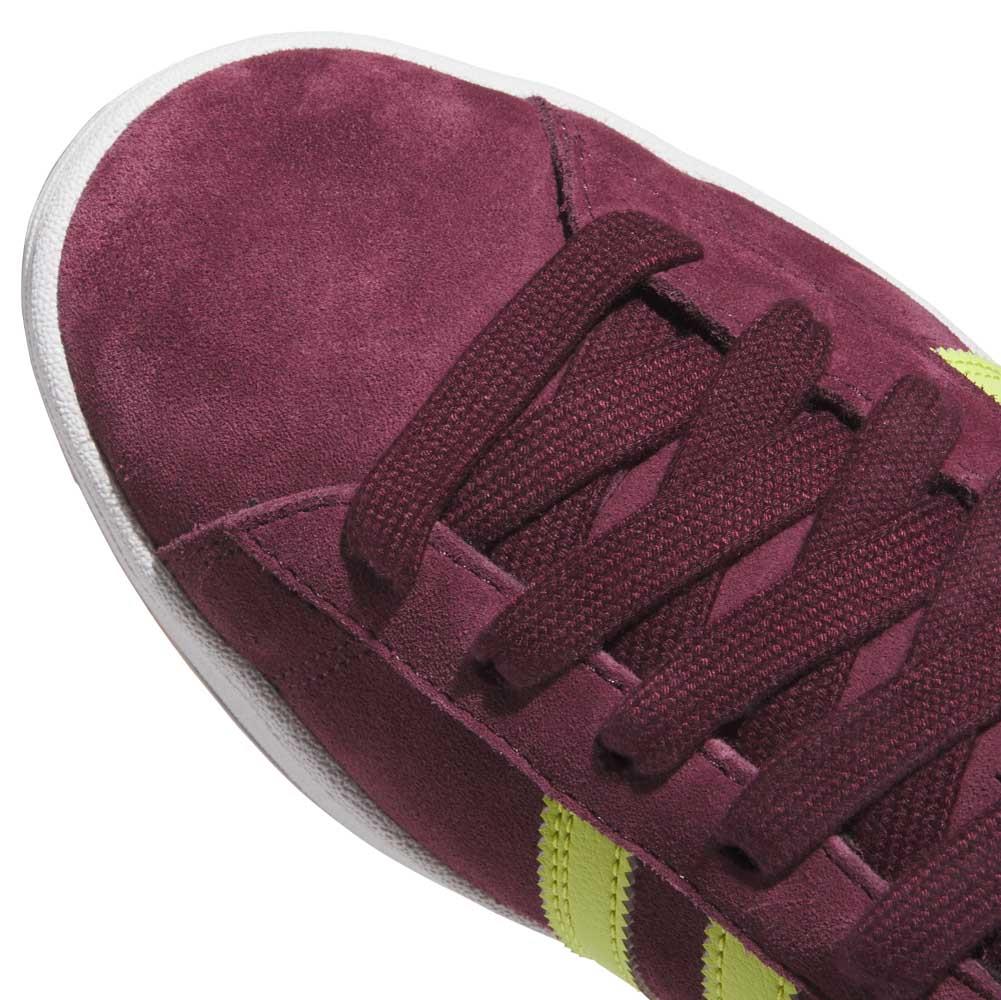 Adidas Skateboarding Campus ADV Maroon Semi Solar Yellow White Skate Shoes