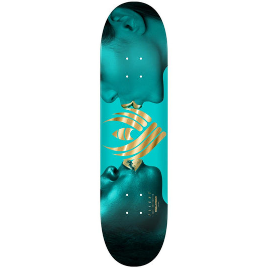 Powell Peralta KISS Flight Skateboard Deck Turquoise Gold Foil 8.13"
