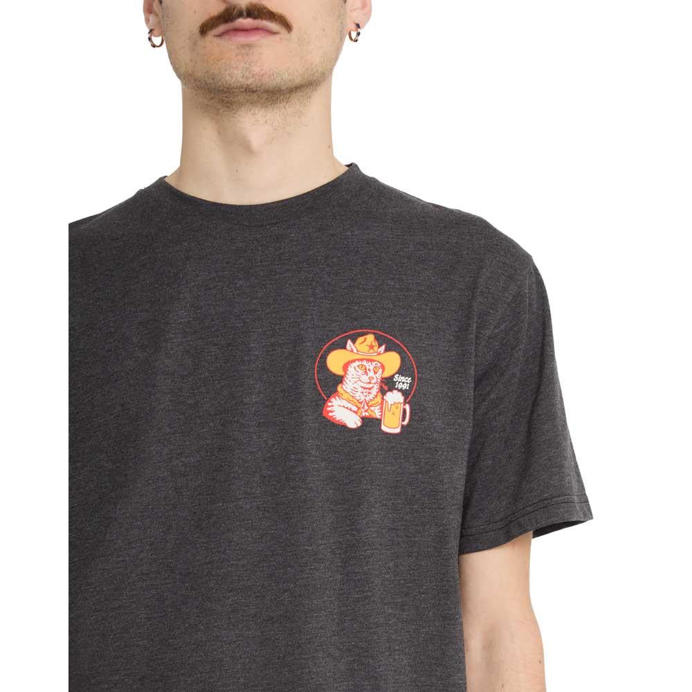 Volcom Meowdy Short Sleeve T-Shirt Heather Black