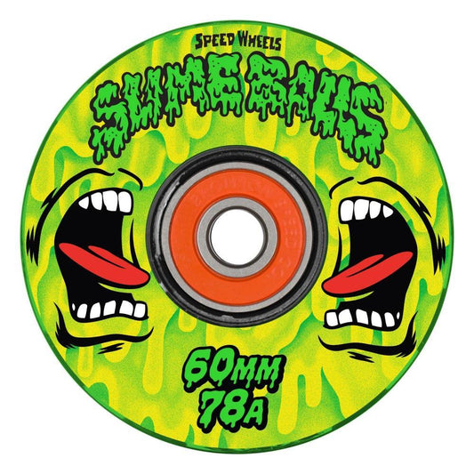 Slime Balls Skateboard Wheels Light Ups Screaming Slime 78a Green 60mm