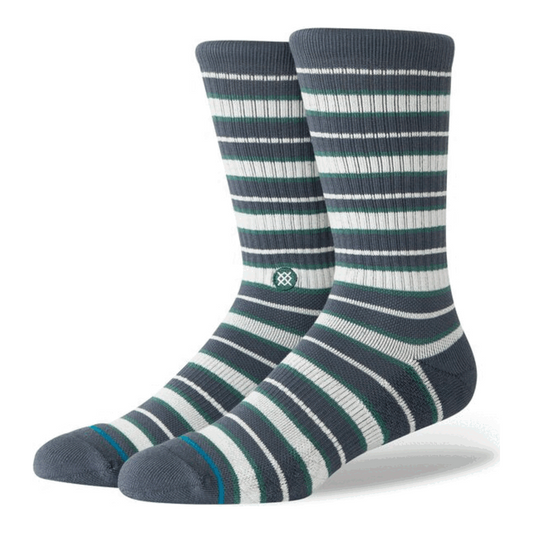 Stance Signature Stripe Crew Socks Turbulence Medium Uk4-7