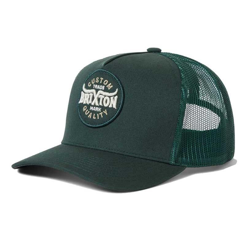 Brixton Gibson Netplus Trucker Hat Deep Forest Green One Size