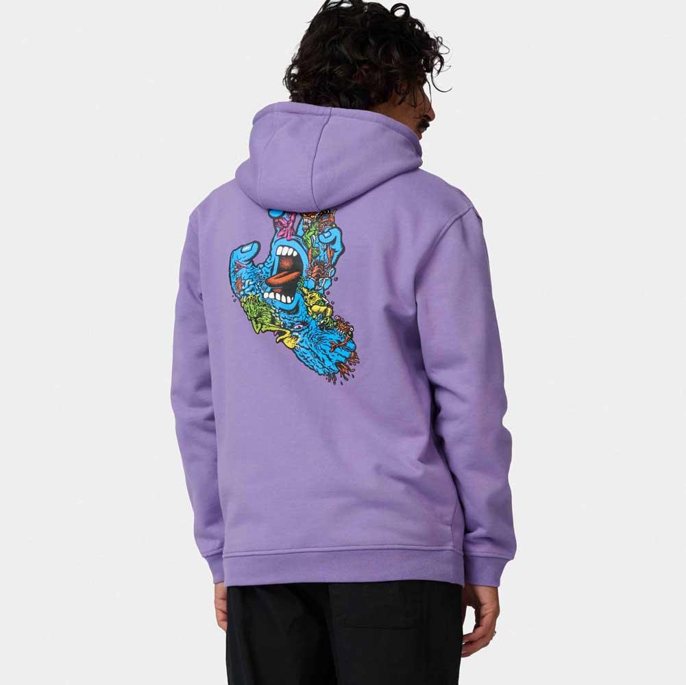 Santa Cruz Roskopp Screaming Five Hooded Sweatshirt Purple Haze
