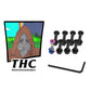 THC The Hardware Company Sassy Neo Skateboard Nuts & Bolts 1" Allen Key & Sticker