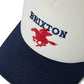 Brixton Pegasus NetPlus Trucker Cap Hat White Navy
