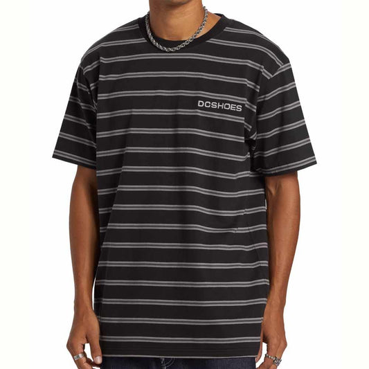 DC Shoes Upstate Stripe T-Shirt Black