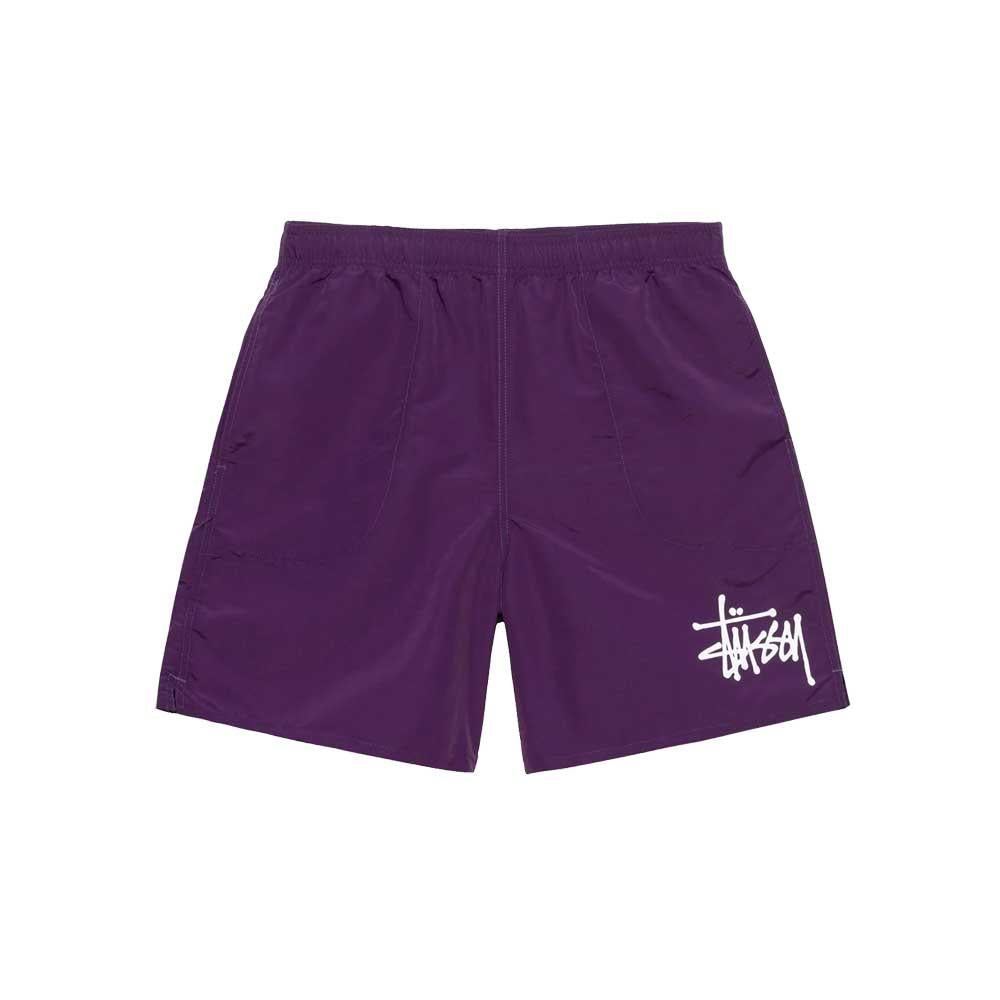 Stussy Big Logo Basic Water Shorts Plum