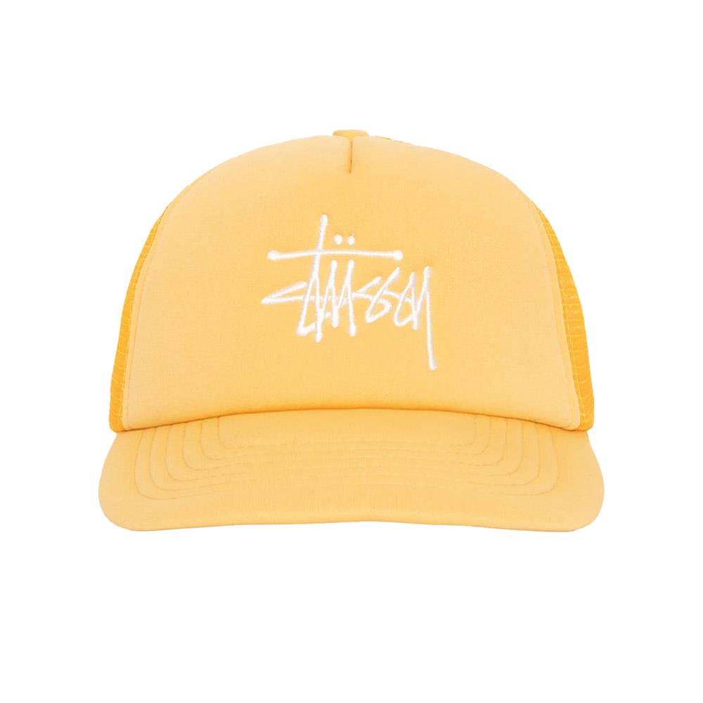 Stussy Big Logo Basic Trucker Cap Gold – Black Sheep Store