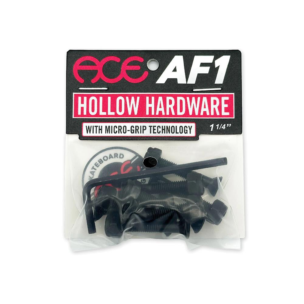 Ace Trucks AF1 Hollow Skateboard Bolts with Grippers Allen 1.25"