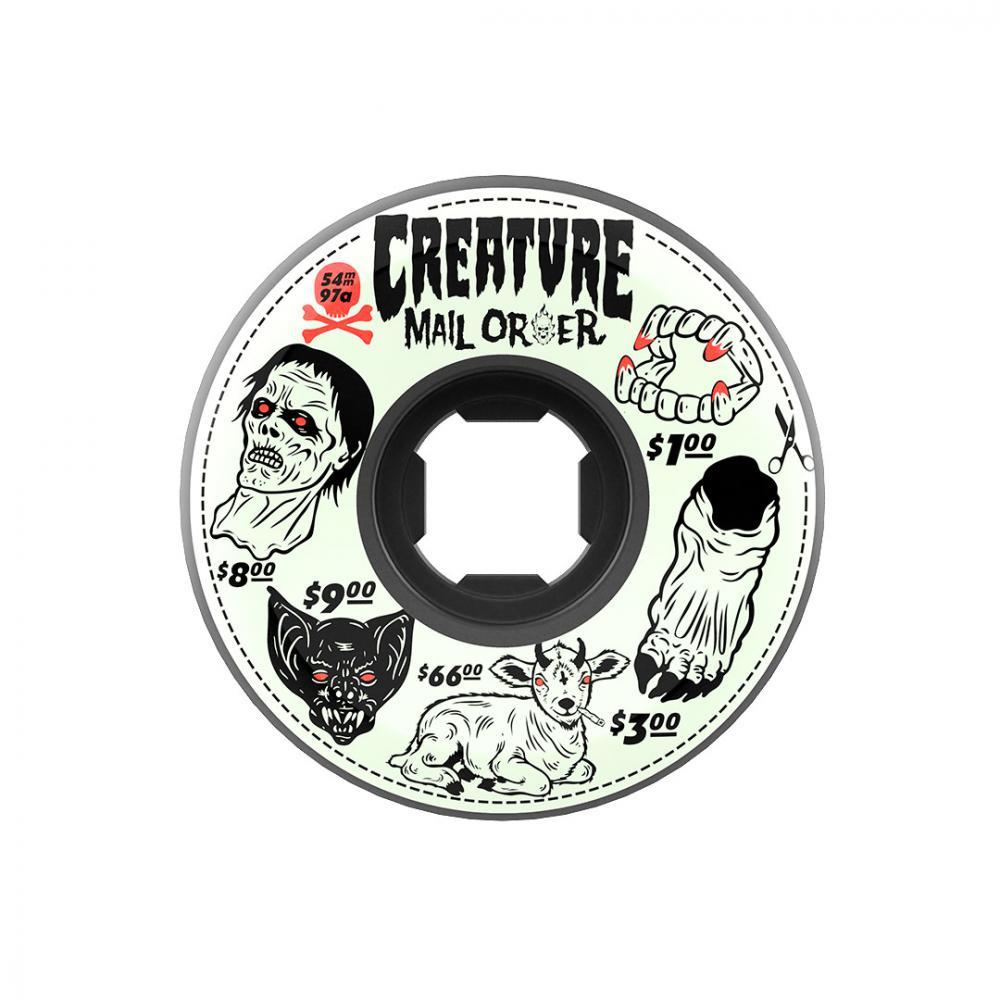 OJ Skateboard Wheels Creature Mail Order Bloodsucker Black 54mm 97a