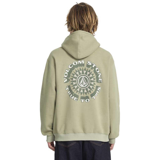 Volcom Watanite Pullover Hooded Sweatshirt Green Tea