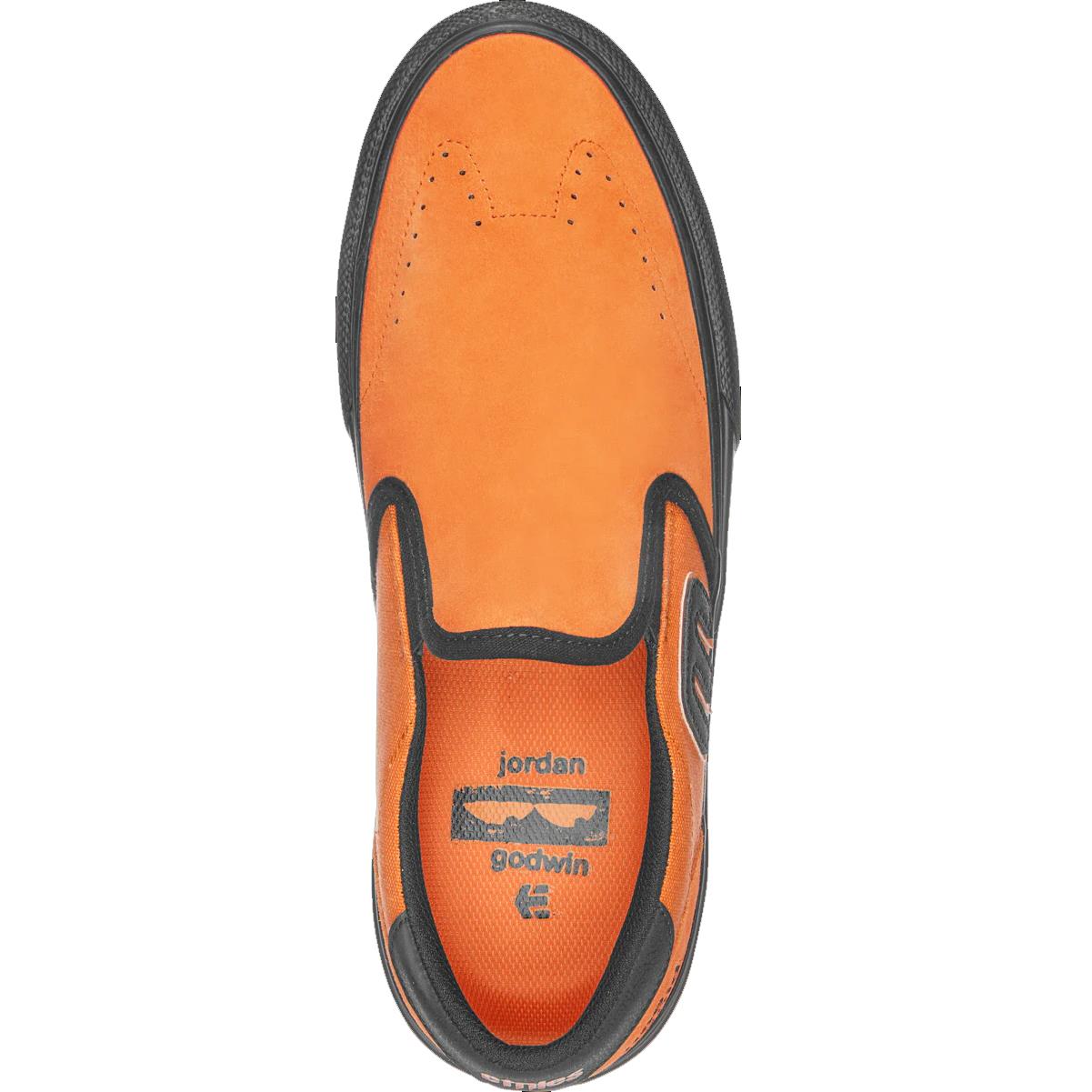 Etnies Lo Cut Slip On Jordan Godwin Orange Skate Shoes