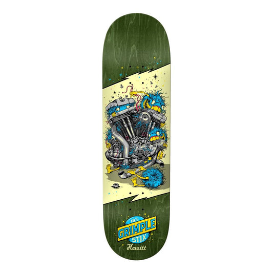 Antihero Hewitt Grimplestix Revs Skateboard Deck Blue 8.75"