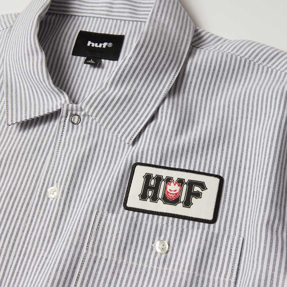 HUF X Spitfire Union Work Shirt Black White