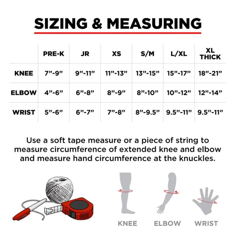 187 Killer Pads Jr. Six Pack Set Electric Bolt