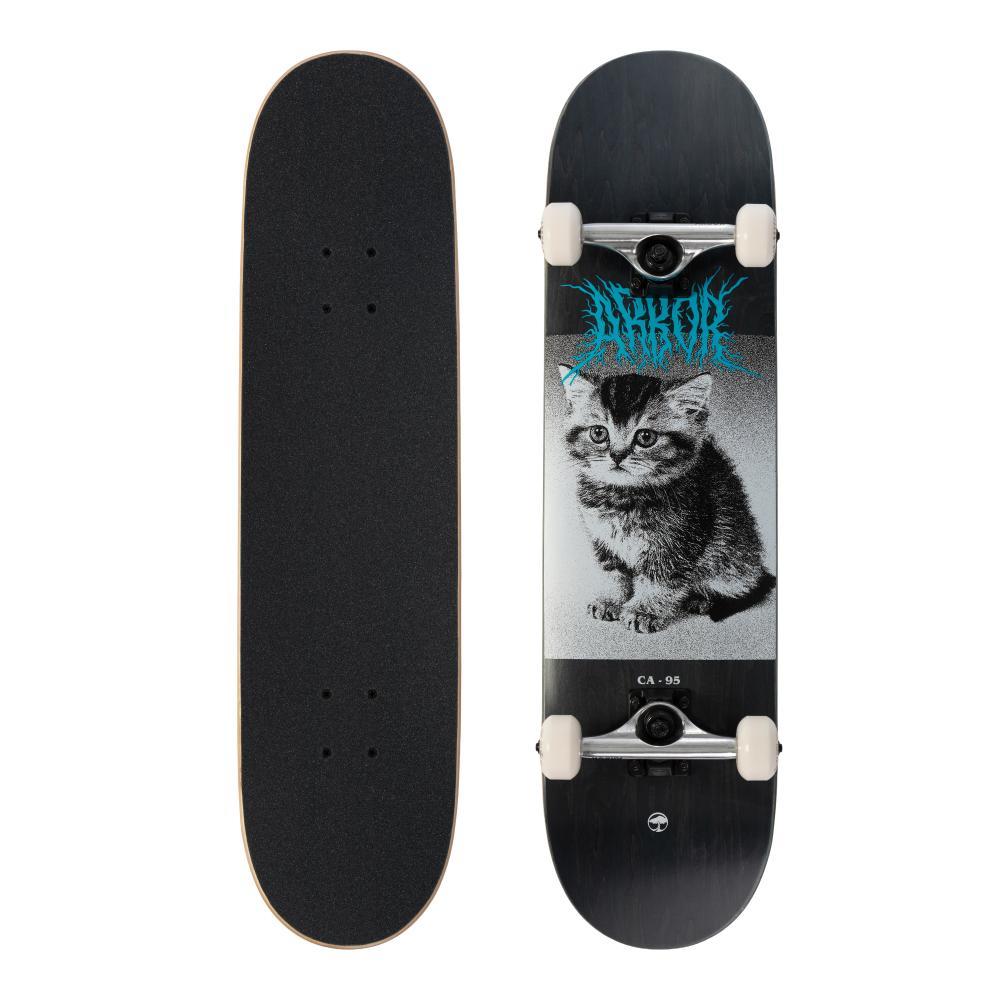 Arbor Street Factory Complete Skateboard Revert Kitten Black 8"