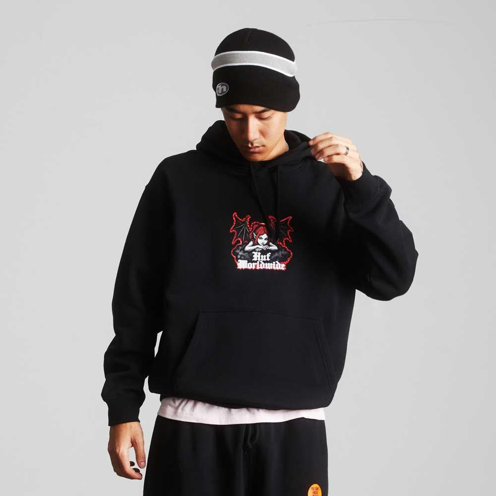 Huf Chaos Pullover Hooded Sweatshirt Black