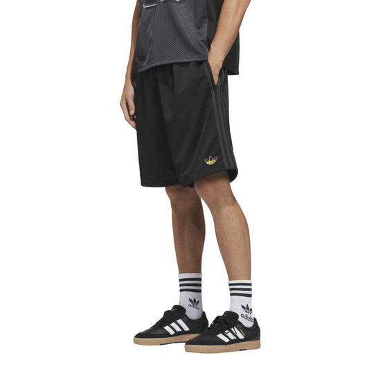 Adidas Skateboarding X Tyshawn Basket Ball Shorts Black Matte Gold Carbon