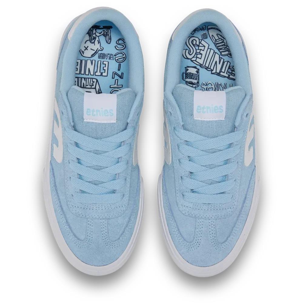 Etnies Locut Vulc X Fos Light Blue Skate Shoes