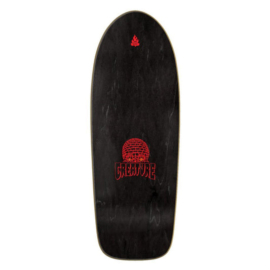 Creature Skateboard Deck Doom Skull Black/Silver 10.4"