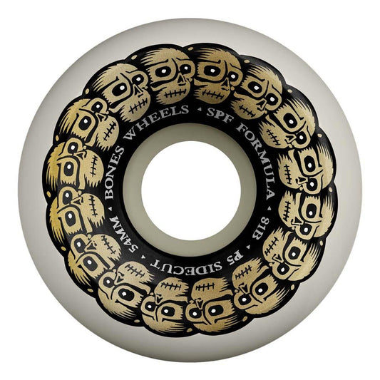 BONES Circle Skulls P5 Sidecut Skatepark Formula Skateboard Wheels 54mm 81B