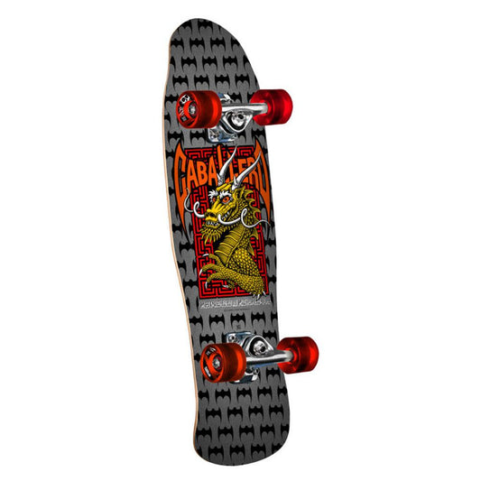 Powell Peralta Mini Cab Dragon Cruiser Factory Complete Skateboard Silver 8"