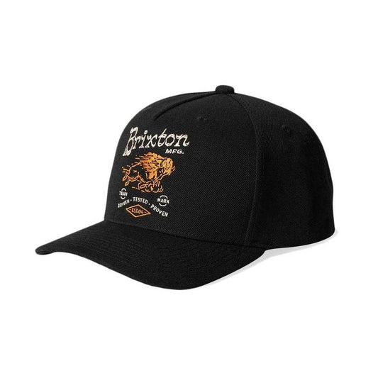 Brixton Charging Buffalo C NP MP Snapback Cap Black
