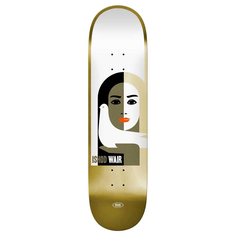 Real Skateboard Ishod Peace Ltd Foil Skateboard Deck Gold 8.25"