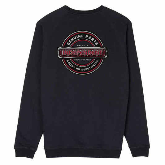 Independent Crewneck Sweatshirt Accept No Substitutes Black