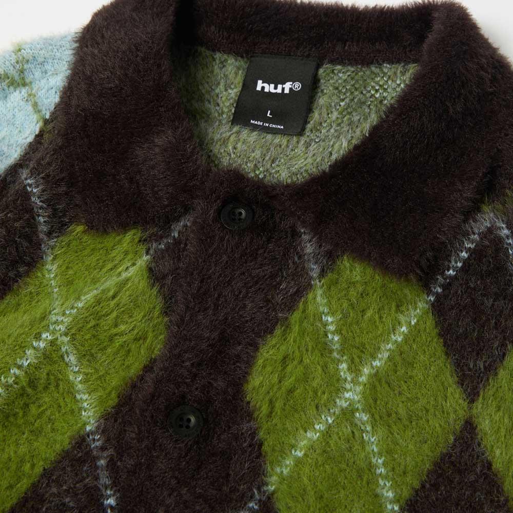 Huf Cooper Mohair Sweater Dark Brown