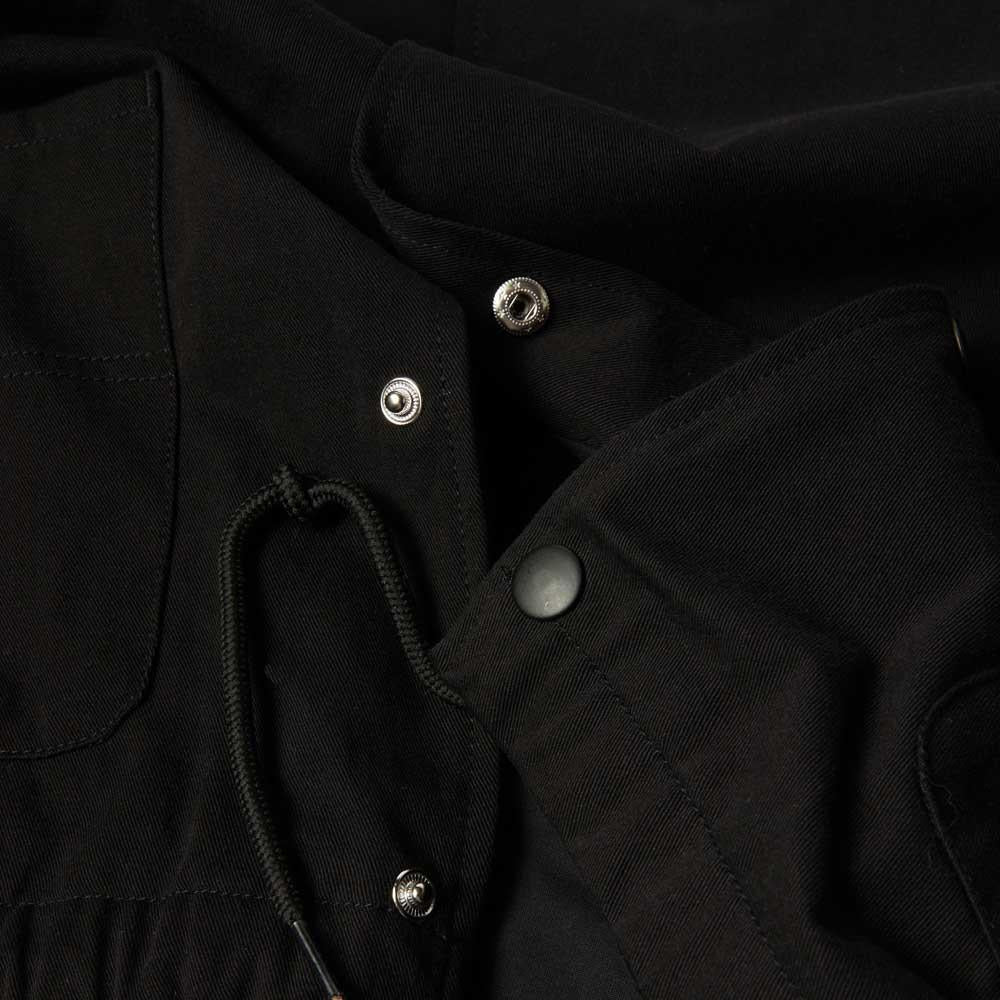 Huf 89 Twill Coaches Jacket Black White