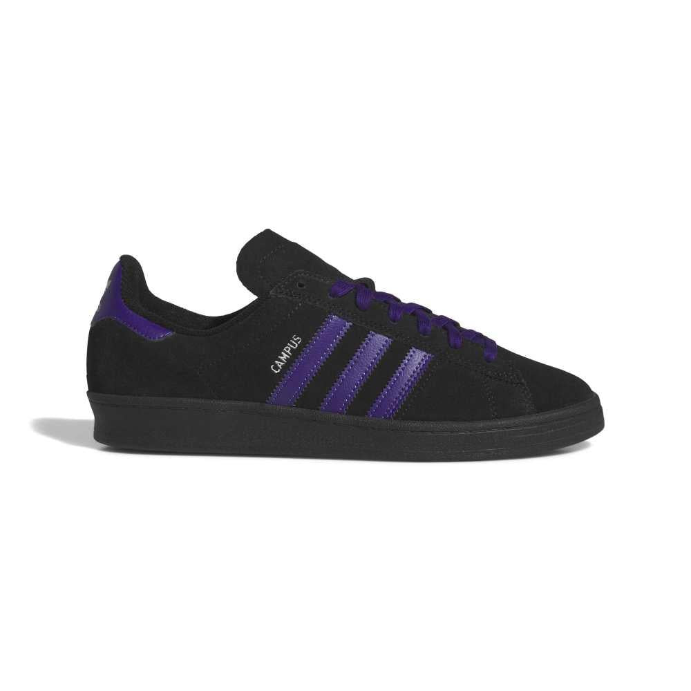 Adidas Campus ADV Collegiate Purple Core Black Silver Metallic Skate Shoes