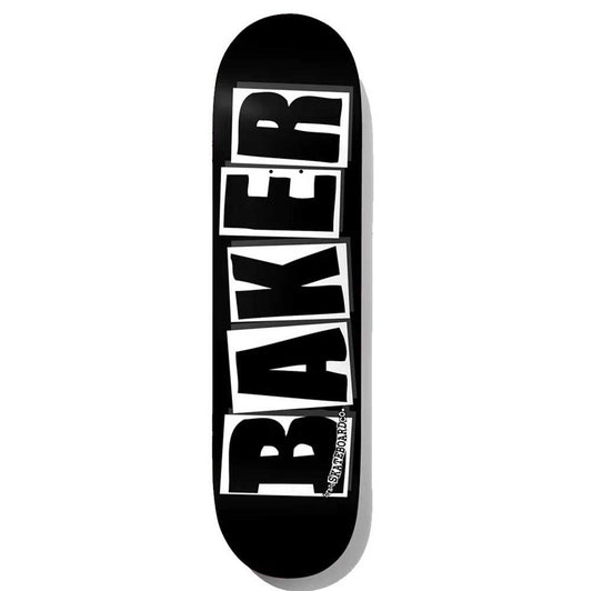 Baker Brand Logo Black White Skateboard Deck 8.25"
