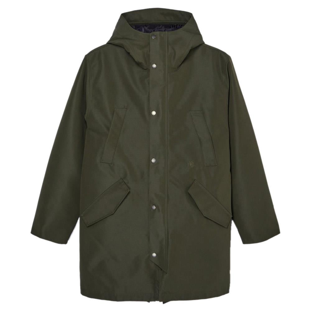 Element Fishtail Parker Jacket Forest Night Green