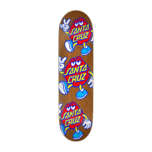 Santa Cruz Team Skateboard Deck Dot Guy ATV Brown 8.375"