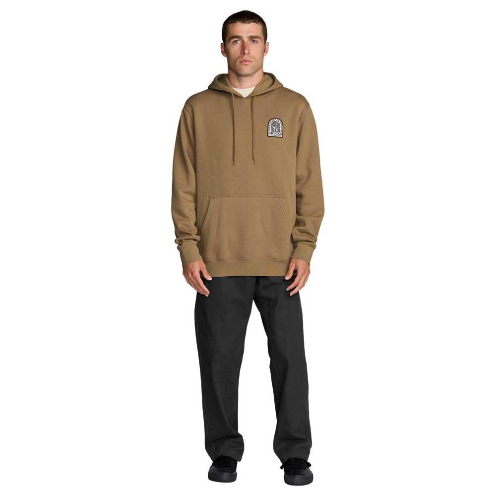 RVCA Palm Grove Hooded Sweatshirt Basic Fleece Coyote