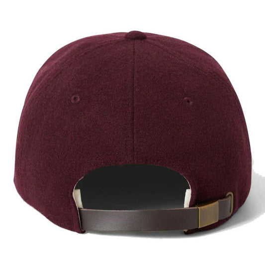 Brixton Big B Snapback Cap Textured Wool Port Red One Size