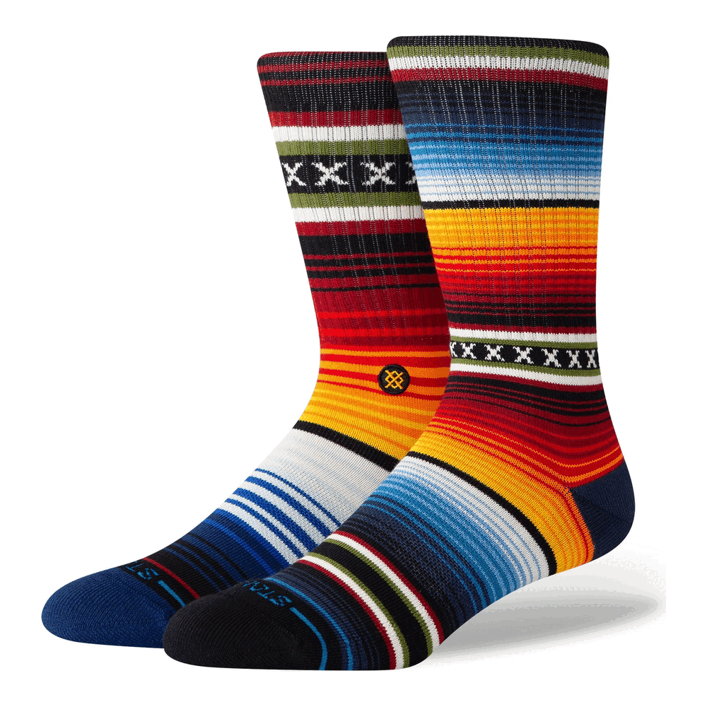 Stance Curren St Crew Socks Red Large Uk7-11