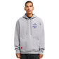 RVCA Dalas Snake Pullover Hooded Sweatshirt Monument Grey