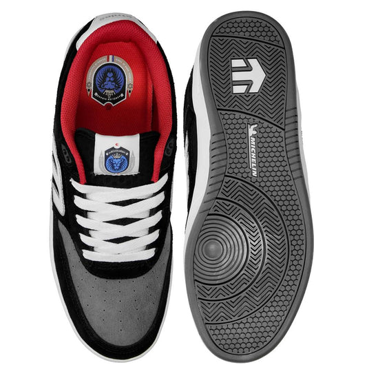 Etnies x Michelin The Aurelien Black Grey White Skate Shoes