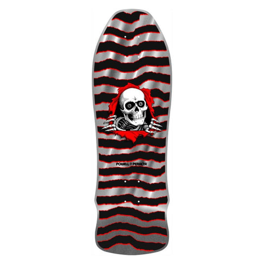 Powell Peralta Geegah Ripper '13' Silver Foil Skateboard Deck 9.75"