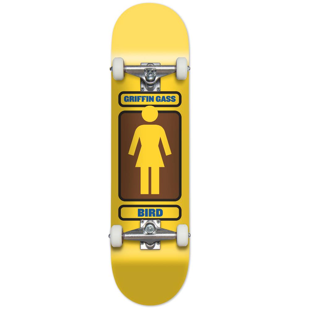 Girl Factory Complete Skateboard Yellow 93 Til Griffin Gass 7.75"