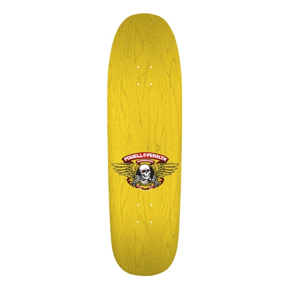 Powell Peralta Steve Caballero 'Ban This' Dragon Reissue Yellow Stain Skateboard Deck 9.265"