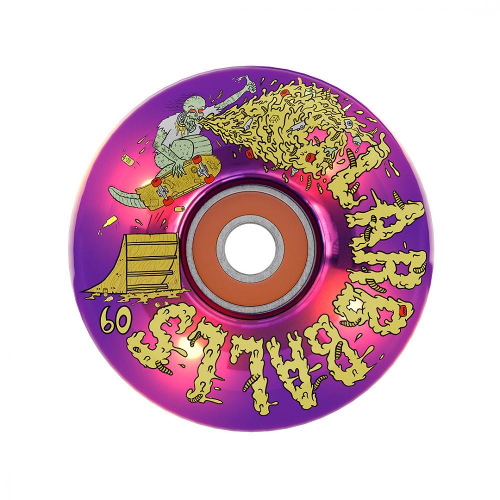 Slime Balls Wheels Sam Hitz Light Ups OG Slime 78 Purple 60mm