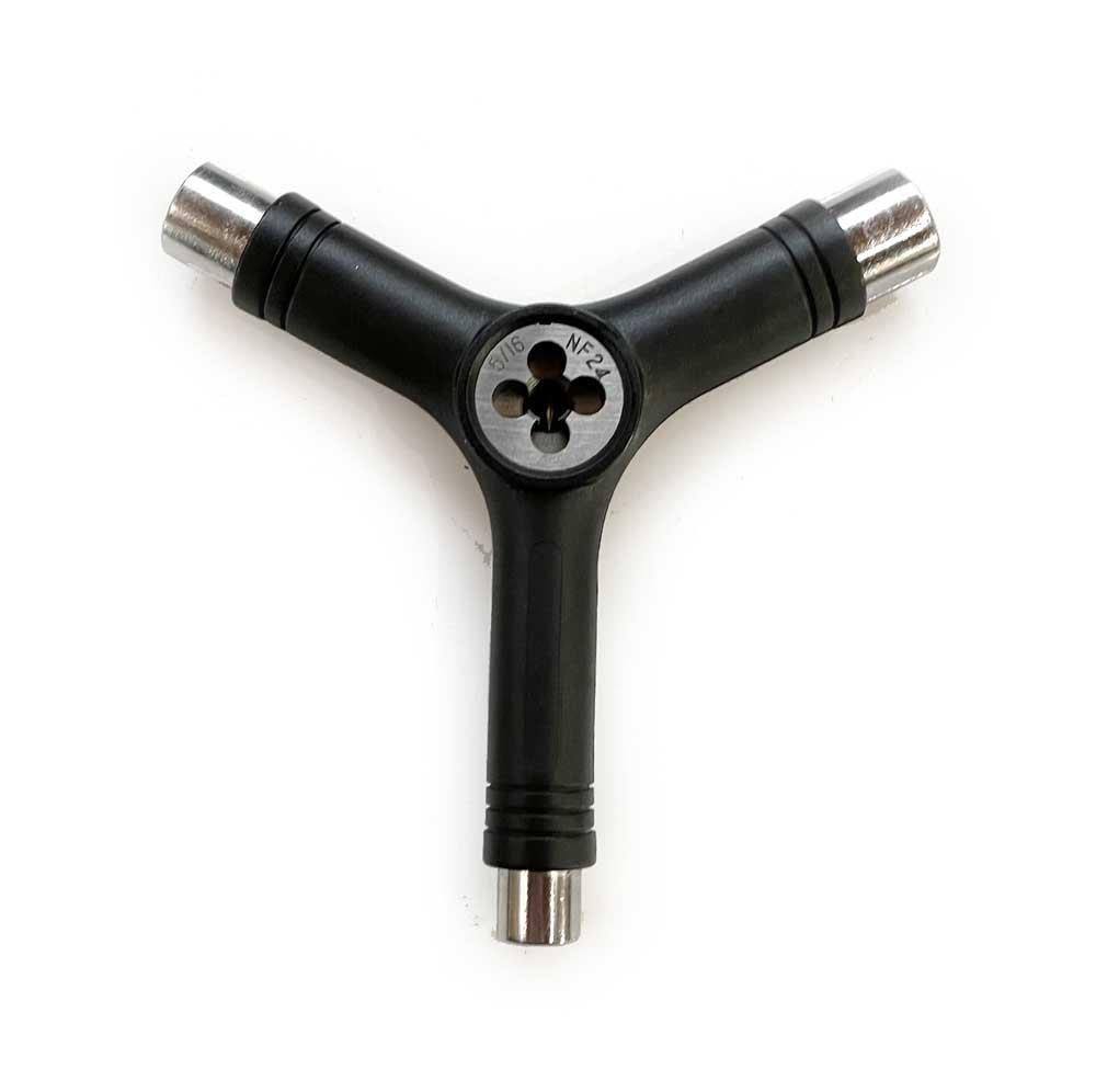G-Tool Y Skateboard Tool with Axle Rethreader Black
