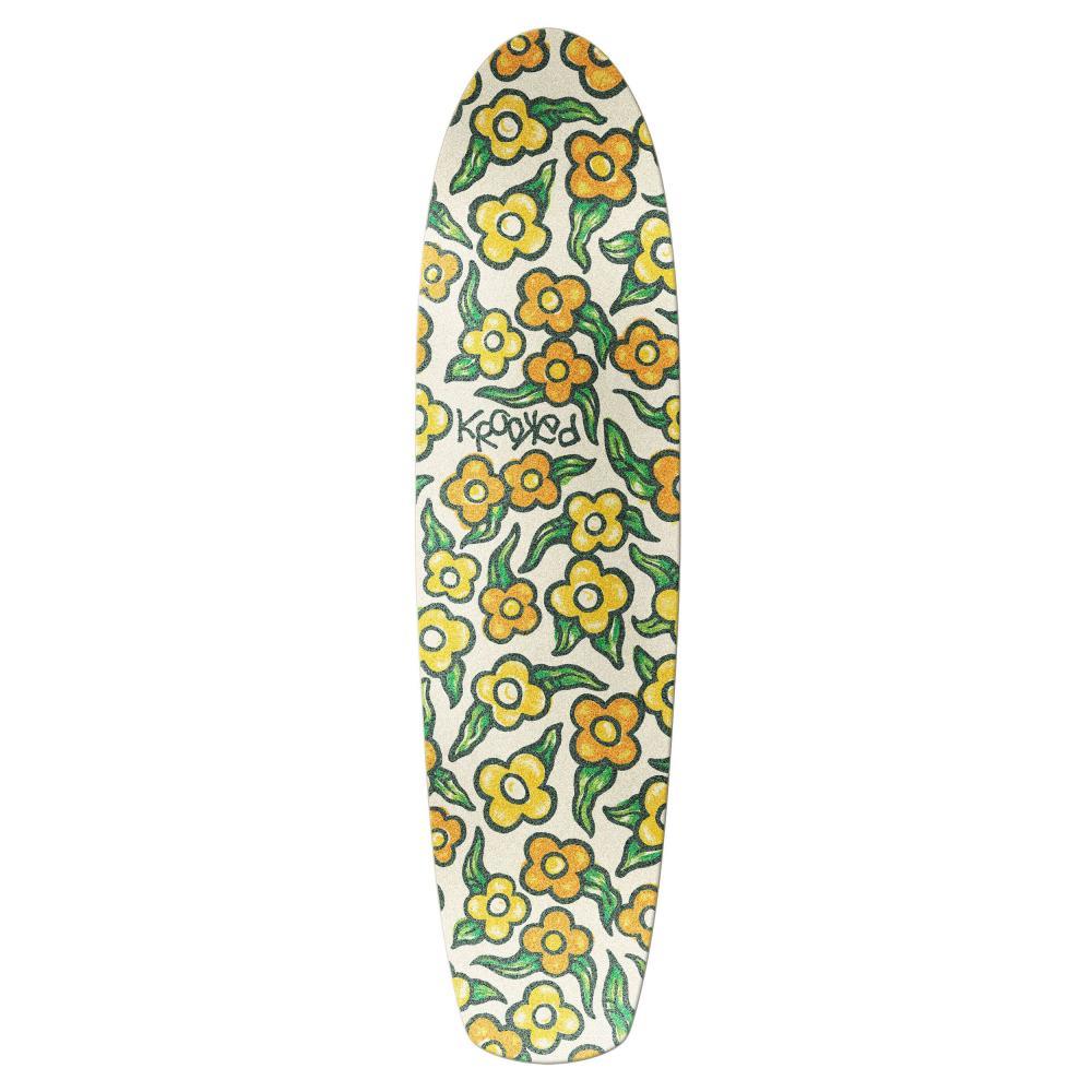 Krooked Sam Flowers Zinger White Skateboard Deck 7.75"