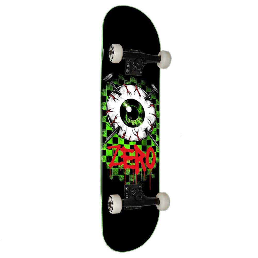 Zero Eyeball Resin7 Neon Green Dipped Complete Skateboard 8"