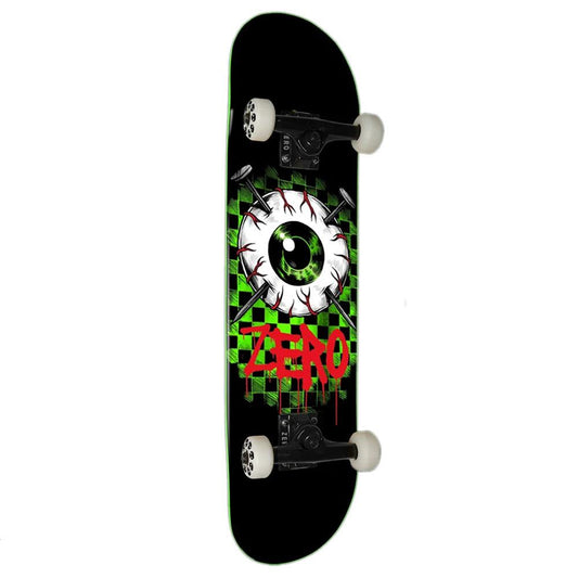 Zero Eyeball Resin7 Neon Green Dipped Complete Skateboard 8"